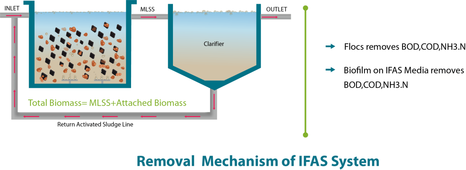 تصفیه فاضلاب به روش IFAS: ترکیب بیوفیلم و لجن فعال